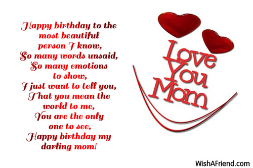 Happy Birthday My Darling Mom-wb4005