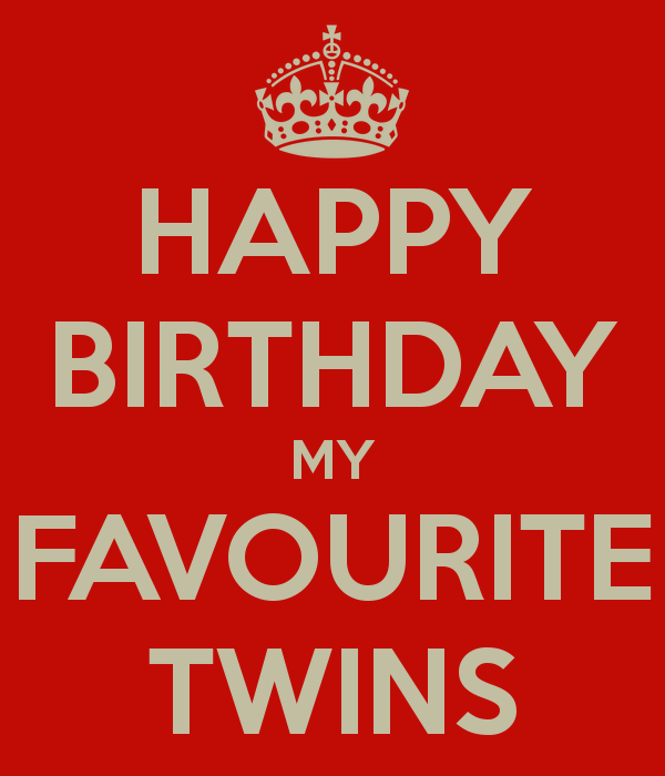 Happy Birthday My Favourite Twins-wb7204
