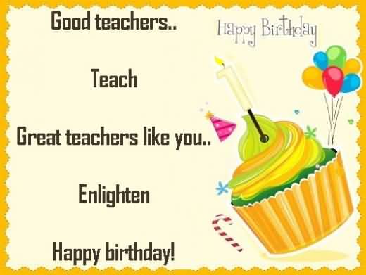 Happy Birthday My Good Teacher-wb806