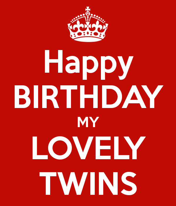 Happy Birthday My Lovely Twins-wb7206