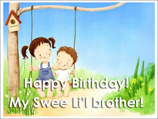 Happy Birthday My Sweet Little Brother-wb4609