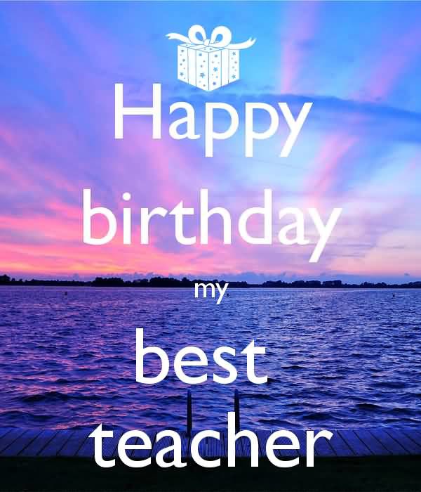 Happy Birthday My best Teacher-wb805