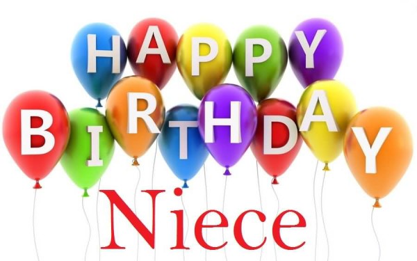 Happy Birthday Niece - Balloons Image-wb4210