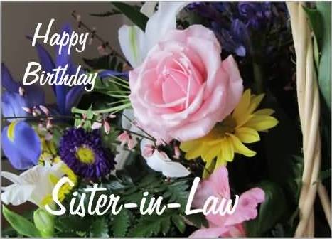 Happy Birthday Sister In Law !-wb4904
