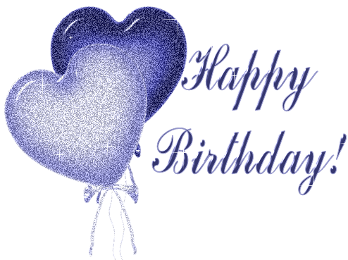 Happy Birthday-Sparkling Heart Balloon-wb5133