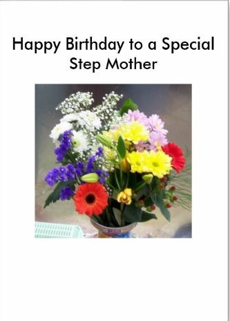 Happy Birthday To A Special Step Mother-wb234