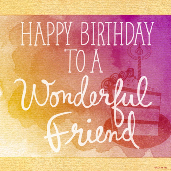 Happy Birthday To A Wonderful Friend-wb034