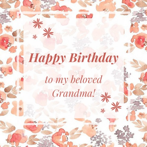 Happy Birthday To My Beloved Grandma-wb54