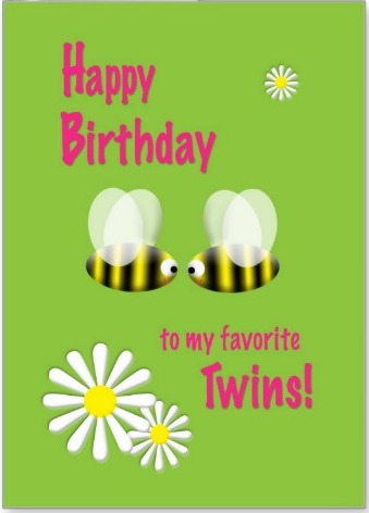 Happy Birthday To My Favorite Twins-wb7208