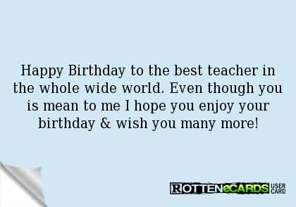 Happy Birthday To The Best Teacher-wb812