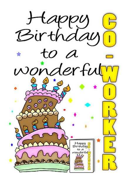 Happy Birthday To Wonderful Coworker-wb1130