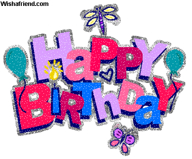 Happy Birthday Wish -Glitter-wg6439