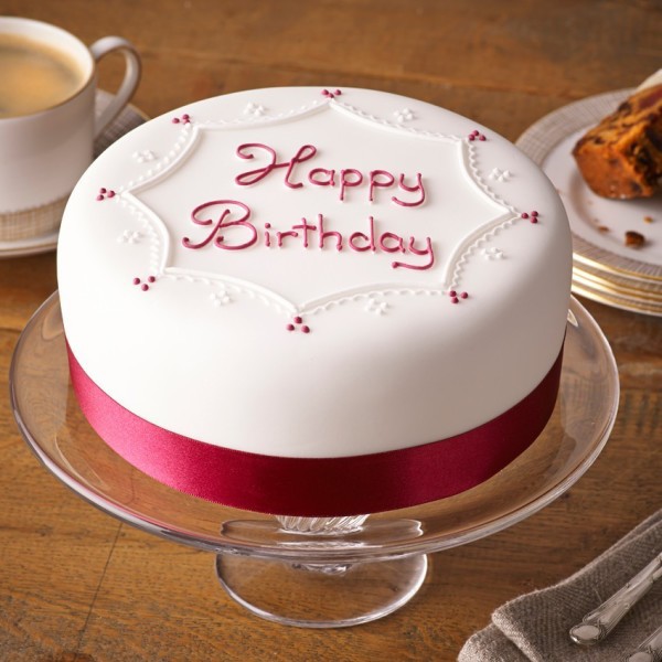 Happy Birthday With Creamy Cake-wb652
