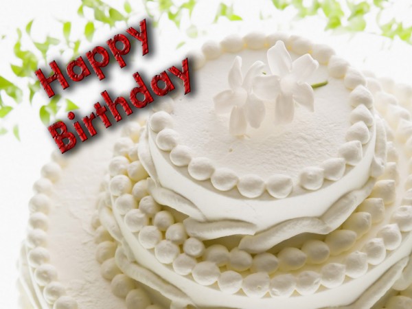 Happy Birthday With Decorative Cake-wb00506