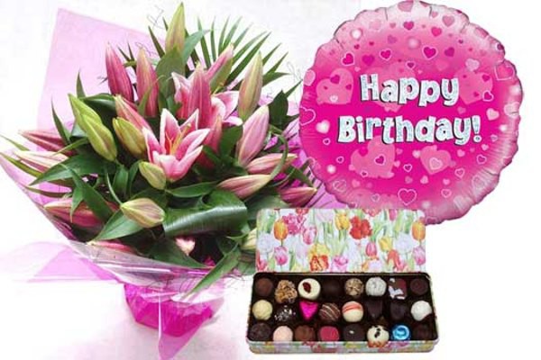 Happy Birthday With Flower And Sweets-wb5-wb3907