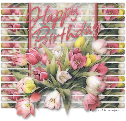 Happy Birthday With Flowers !-wb00711