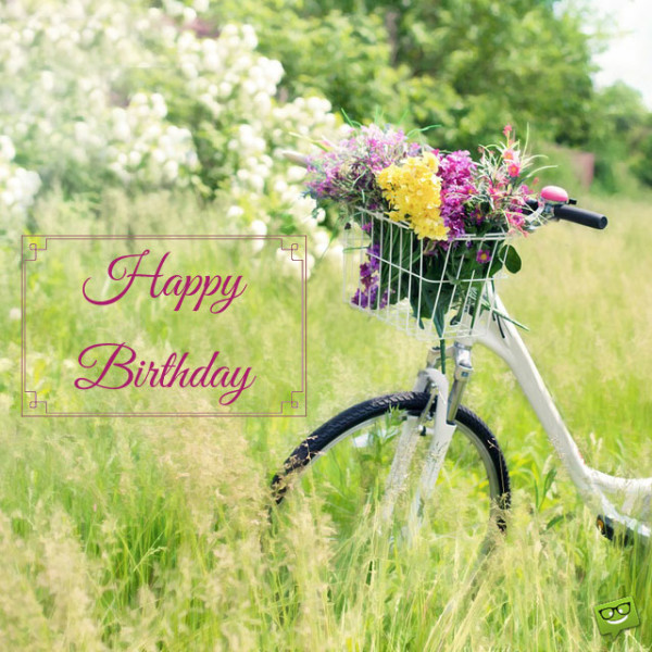 Happy Birthday With Flowers-wb5410