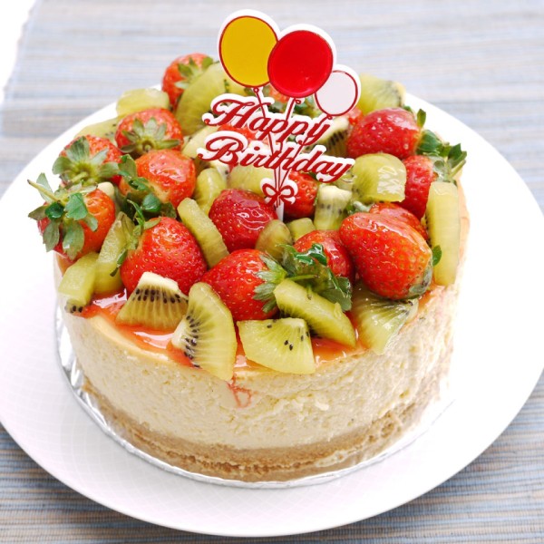 Happy Birthday With Fruit Cake-wb7922