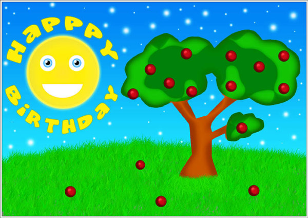 Happy Birthday Greetings card