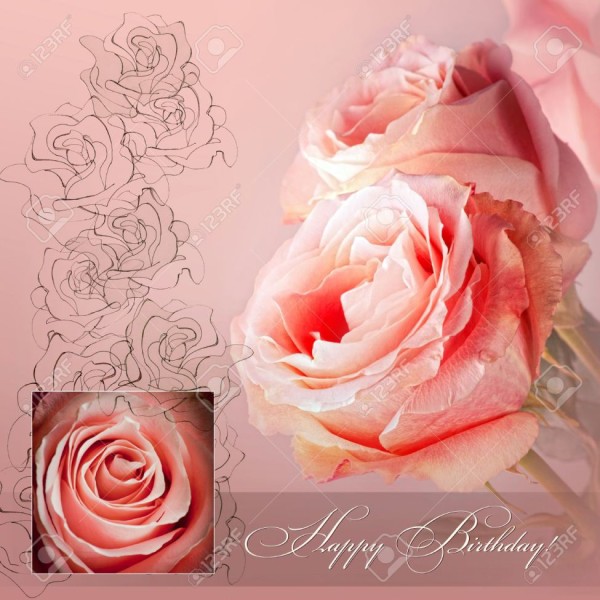 Happy Birthday With Roses-wb4122