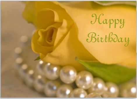 Happy Birthday With Yellow Rose !-wb55066