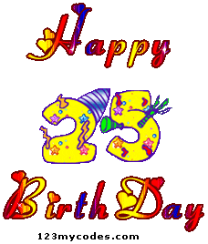 Happy Twenty Fifth Birthday-wb3506