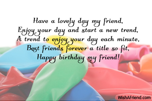 Have A Lovely Birthday My Friendwb-8008