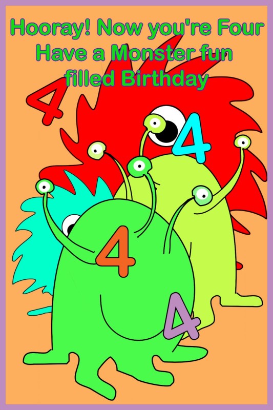 Have A Monster Fun Filled With Birthday-wb024