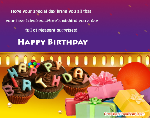 Hope Your Special Day Bring You All That Your Heart Desire-wb1010