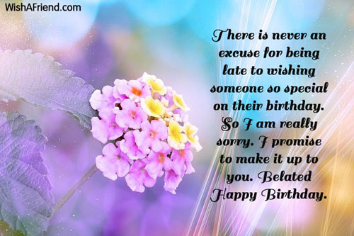 I Am Really Sorry Happy Bilated Birthday-wb0926