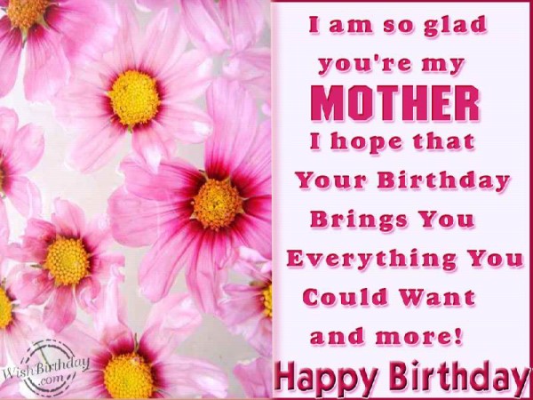 I Am So Glad You Are y Mother-wb4012
