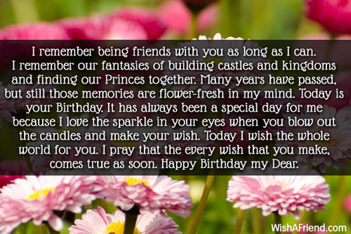 I Remember Being Friends happy Birthday-w041