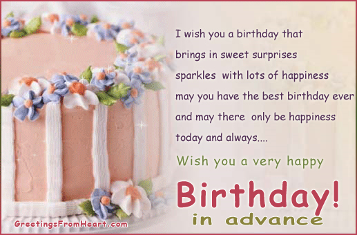 I Wish You A Birthday That Brings In Sweet Surprises-wb4640