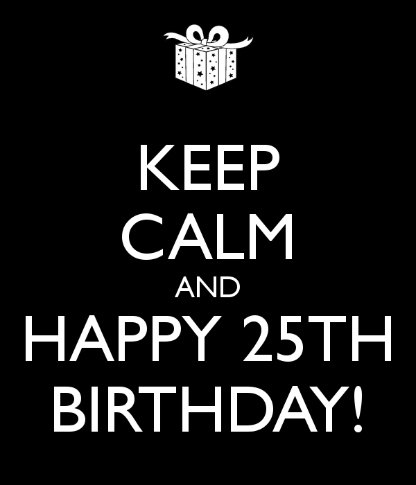 Keep Calm And Happy Twenty Fifth Birthday !!-wb3513