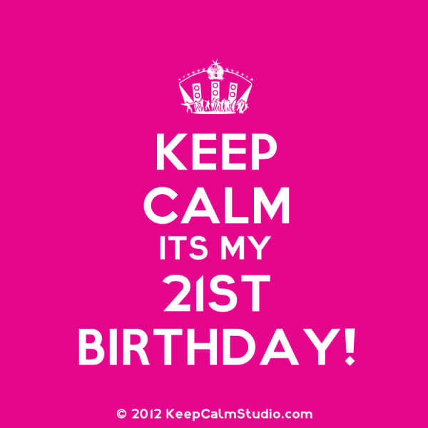 Keep Calm It's Twenty First Birthday !-wb6720