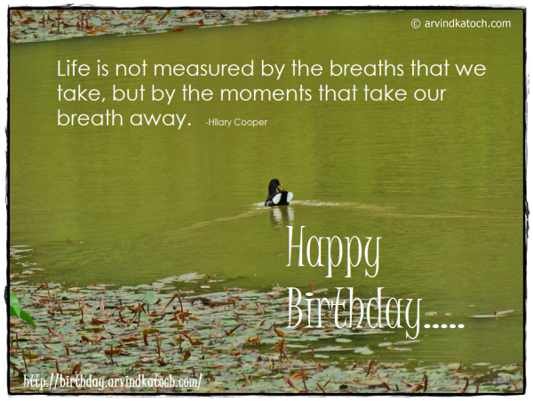 Life Is Not Measured By The Breaths-Happy Birthday-wb026