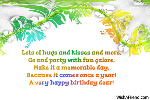 Lots Of Hugs And Kisses Happy Birthday-wb5318