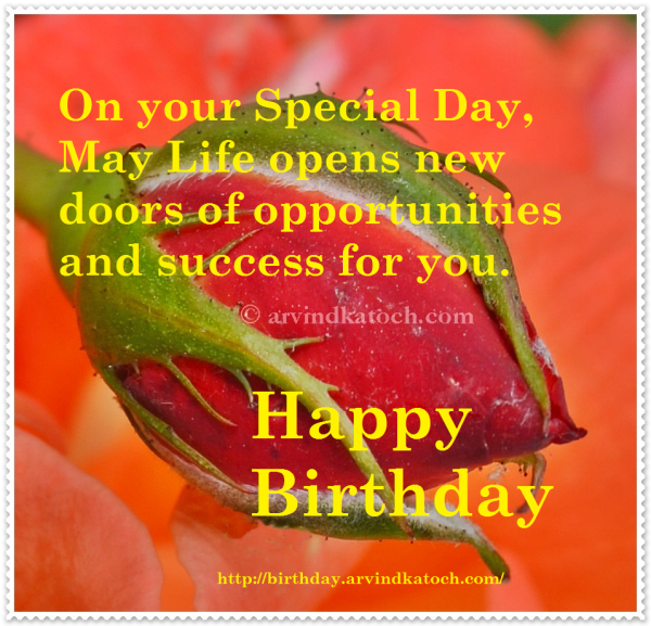 On Your Special Day May Life Opens New Doors-wb55088