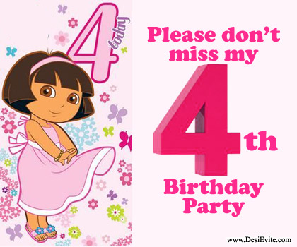 Please Do Not Miss My Fourth Birthday-wb021