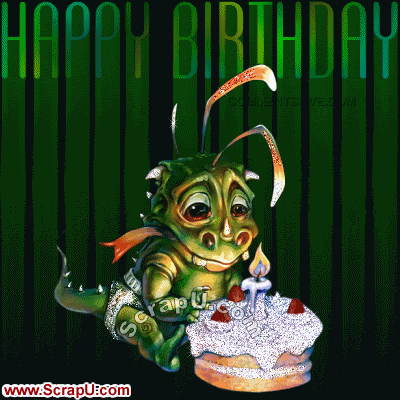 Scary Frog Wishing Happy Birthday-wb5632