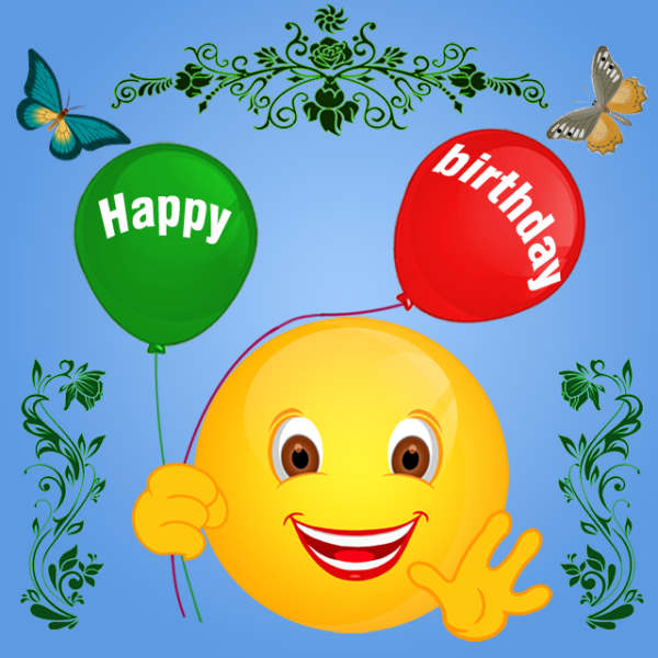 Smiley Wishing You Happy Birthday-wb411