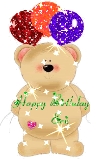 Sparkling Teddy Wishing Happy Birthday-wb5148
