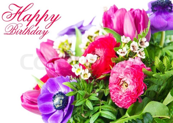 Splendid Birthday Flowers-wb4133