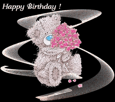 Sweet Teddy Wishing Happy Birthday-wb5635