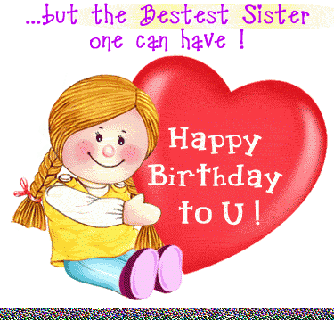 The Bestest Sister Happy Birthday To u-wb36