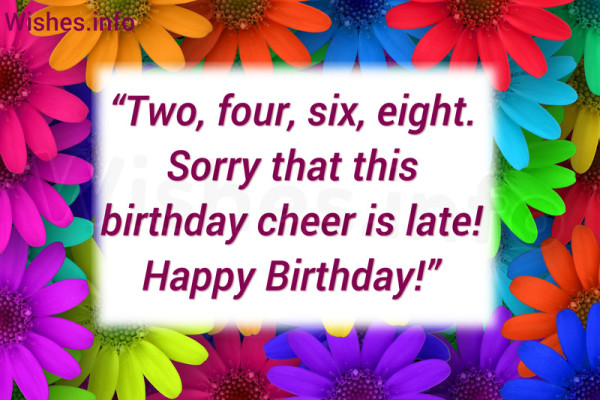 This Birthday Cheer Is Late !-wb0986