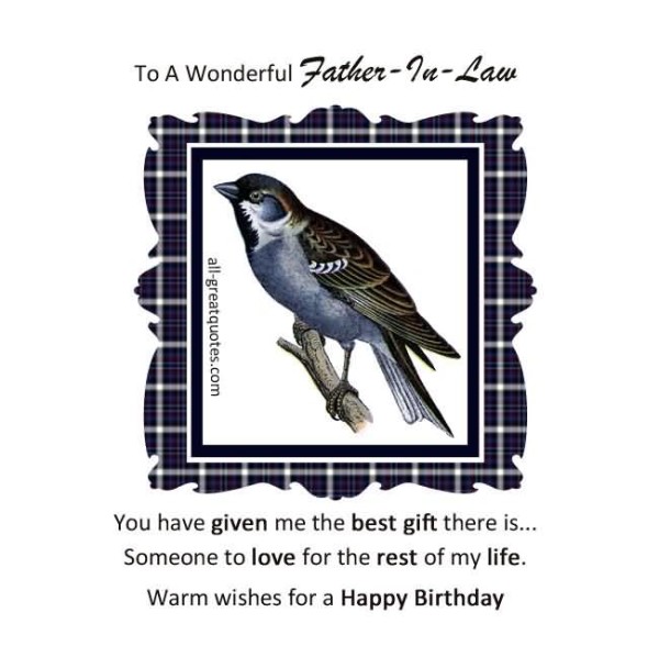 To A Wonderful Father In Law-wb3611