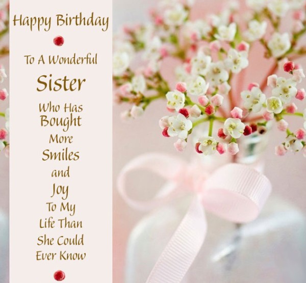 To A Wonderful Sister-wb01811