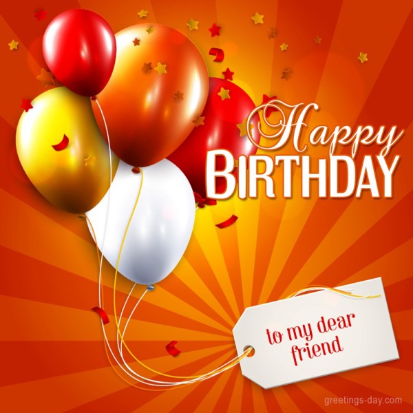 To My Dear Friend Happy Birthday-wb426