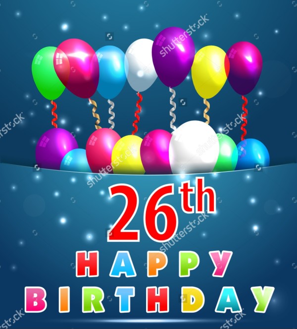 Twenty Sixth Happy Birthday-wb0409